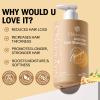 CNMOFAXIN Anti Hair Loss Shampoo,Nourishing Hair Growth Ginger Shampoo for Men & Women - Volumizing Hair Regrowth Treatment infused with Herbal Essences Rose & Castor Oil 16.8 fl. oz view 2