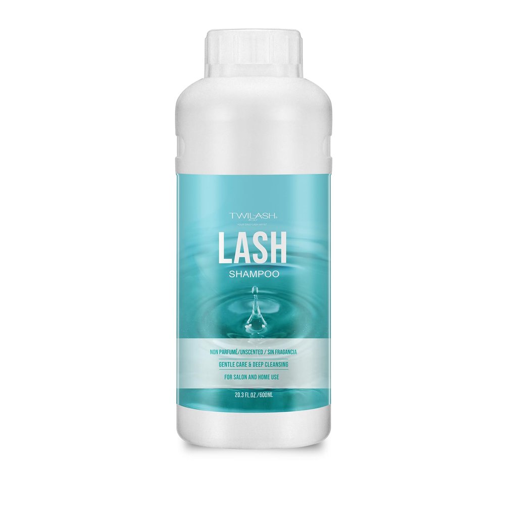 600ml Lash Shampoo Bulk, Eyelash Extensions Cleanser for Extensions, Safe Makeup Remover, Non-irritating or Burning Formula Eyelid Foaming Cleanser Best for Professional Salon and Home Use (Unscented)