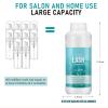 600ml Lash Shampoo Bulk, Eyelash Extensions Cleanser for Extensions, Safe Makeup Remover, Non-irritating or Burning Formula Eyelid Foaming Cleanser Best for Professional Salon and Home Use (Unscented) view 2
