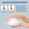 600ml Lash Shampoo Bulk, Eyelash Extensions Cleanser for Extensions, Safe Makeup Remover, Non-irritating or Burning Formula Eyelid Foaming Cleanser Best for Professional Salon and Home Use (Ocean) view 4