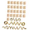 MAGICLULU 28pcs Dreadlock Hair Cuffs and Spiral Braids Jewelry Accessories Unique Hair Charms for Parties Weddings and Fashion Shows view 1
