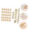 MAGICLULU 28pcs Dreadlock Hair Cuffs and Spiral Braids Jewelry Accessories Unique Hair Charms for Parties Weddings and Fashion Shows view 3