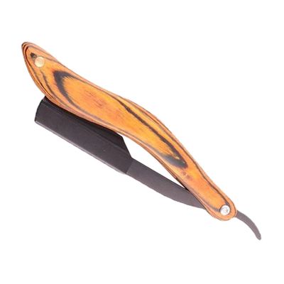 NOLITOY Wood Handle Manual Razor for Men Stainless Steel Beard Trimmer Portable Travel Razor