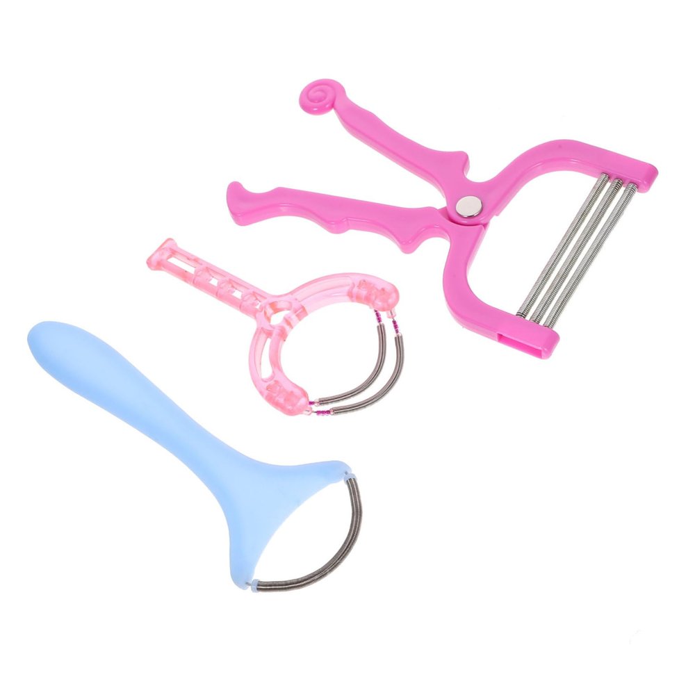 Beaupretty 3pcs Facial Hair Removal Epilator for Women Spring Threading Face Epilator Ingrown Hair Treatment Tool Women Accessories Face Remover for