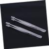 IWOWHERO False Eyelash Tweezer Stamp Nipper Stainless Steel for Stamp Eyebrow Lash view 3