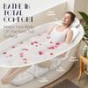 Full Body Bath Pillow for Bathtub, Thick Bathtub Cushion with Laundry Bag, Luxury Tub Pillow for Bath for Headrest Neck and Back Support White 60" x 16" view 3