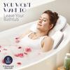 Full Body Bath Pillow for Bathtub, Thick Bathtub Cushion with Laundry Bag, Luxury Tub Pillow for Bath for Headrest Neck and Back Support White 60" x 16" view 4