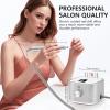 Kredioo Electric Nail Drill Professional for Salon Use 35000RPM Efile File Kit for Gel Nails Polish Remover with 11 Bits and Sanding Bands Build-in Bit Holder -Silver view 2