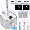 Kredioo Electric Nail Drill Professional for Salon Use 35000RPM Efile File Kit for Gel Nails Polish Remover with 11 Bits and Sanding Bands Build-in Bit Holder -Silver view 3