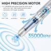 Kredioo Electric Nail Drill Professional for Salon Use 35000RPM Efile File Kit for Gel Nails Polish Remover with 11 Bits and Sanding Bands Build-in Bit Holder -Silver view 4