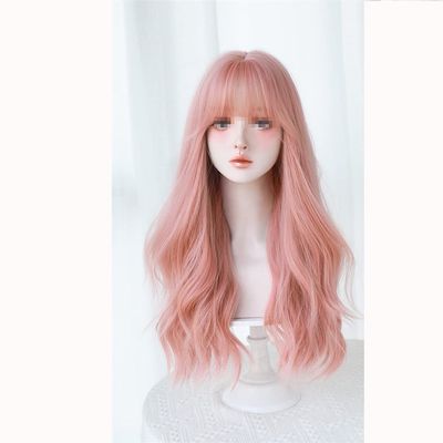 Azedssw Long Wave Wig Womens Wig With Bangs Blonde Cospaly Daily Party Synthetic Wigs Natural Fake Hair