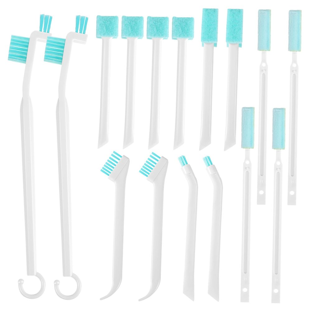 CHILDWEET 16pcs Crevice Cleaning Brush Shower Cleaner Brush for Household Cleaning Bathroom Kitchen Window Keyboard