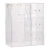 Acrylic Makeup Organizer Clear Cosmetic Brush Holder with Dustproof Lid 3 Drawers Cosmetic Storage Box view 1