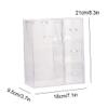 Acrylic Makeup Organizer Clear Cosmetic Brush Holder with Dustproof Lid 3 Drawers Cosmetic Storage Box view 4