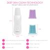BRILLIRARE Face Scrubber, Skin Spatula, Facial Silicone Pore Cleaner, Rechargeable All Skin Types Waterproof Blackhead Remover Tools for Deep Cleansing, Exfoliating, 3 Modes Wireless, White view 2