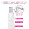 BRILLIRARE Face Scrubber, Skin Spatula, Facial Silicone Pore Cleaner, Rechargeable All Skin Types Waterproof Blackhead Remover Tools for Deep Cleansing, Exfoliating, 3 Modes Wireless, White view 3