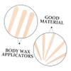 FRCOLOR 100pcs Nose Hair Wax Sticks Smooth Wood Applicators for Facial Body Hair Removal No Burrs Safe for Sensitive Skin view 2