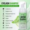Lash Shampoo for Lash Extensions 60 Ml/2fl.oz Eyelash Extension Cleanser Oil Free Lash Cleanser for Eyelash Care, Gentle Foaming Eyelash Shampoo with Brush for Salon Home Care (Aloe 60ml) view 2