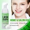 Lash Shampoo for Lash Extensions 60 Ml/2fl.oz Eyelash Extension Cleanser Oil Free Lash Cleanser for Eyelash Care, Gentle Foaming Eyelash Shampoo with Brush for Salon Home Care (Aloe 60ml) view 3