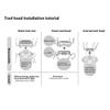 Upgraded ES9040 5-Blade Shaver Spare Blade ES9040 (Inner Outer set) for Panasonic view 4