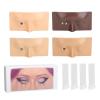 Makeup Practice Face, 4 Sets Eye Makeup Practice Board Closing Opening Eyes Reusable Silicone Mannequin Face Board White Yellow Black Wheat Skin view 1