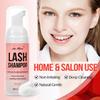 Lash Shampoo for Lash Extensions 60 Ml/2fl.oz Eyelash Extension Cleanser Oil Free Lash Cleanser for Eyelash Care, Gentle Foaming Eyelash Shampoo with Brush for Salon Home Care (Peach 60ml) view 3