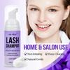 Lash Shampoo for Lash Extensions 60 Ml/2fl.oz Eyelash Extension Cleanser Oil Free Lash Cleanser for Eyelash Care, Gentle Foaming Eyelash Shampoo with Brush for Salon Home Care (Lavender 60ml) view 3