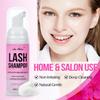 Lash Shampoo for Lash Extensions 60 Ml/2fl.oz Eyelash Extension Cleanser Oil Free Lash Cleanser for Eyelash Care, Gentle Foaming Eyelash Shampoo with Brush for Salon Home Care (Cherry Blossmom 60ml) view 3