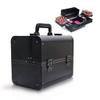 BELWEIS Tool Box Organizer Toolbox Makeup Train Case Professional Cosmetic Box Portable Aluminum Makep Box with Foldable 4 Trays and 2 Lock and Buckle Toolbox for Tools view 1
