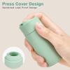 Suteng Travel Bottles for Toiletries, 5 Pack Travel Size Containers, TSA Approved Leak Proof - Silicone Toiletry Containers with Clear Bag for Shampoo, Conditioner & Lotion, Travel Essentials (Green) view 2