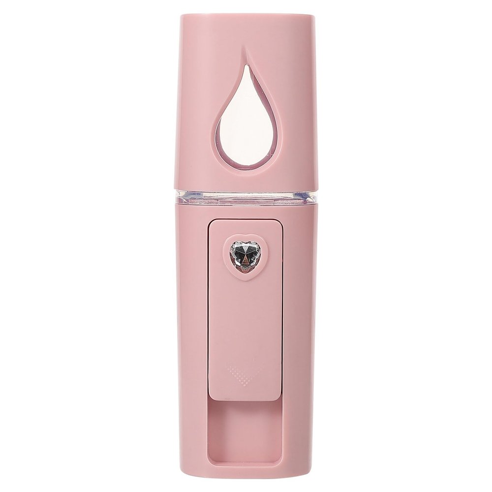 Baluue Mini Face Steamer Portable Facial Humidifier USB Rechargeable Hydrating Mist Spray for Skincare Travel Salon Use Compact Stylish Design for Women