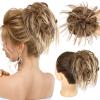 HMD Tousled Updo Messy Bun Hairpiece Hair Extension Ponytail with Elastic Rubber Band Updo Ponytail Hairpiece Synthetic Hair Extensions Scrunchies Ponytail Hairpieces for Women (27H22) view 1