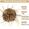 HMD Tousled Updo Messy Bun Hairpiece Hair Extension Ponytail with Elastic Rubber Band Updo Ponytail Hairpiece Synthetic Hair Extensions Scrunchies Ponytail Hairpieces for Women (27H22) view 2