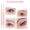 Nobeka 3PC Dual Ended Highlighter Makeup Pen, Glitter & Matte Nude EyeLiner & Eyeshadow, Liquid Contour Liner 2 in 1 Eye Make Up Stick, Mulit-Funtional Long Lasting Lying Silkworm Pencil Set view 3