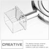 2pcs lip balm containers shelf bracket nail organizer Lipstick Display lipstick stand acrylic lipstick rack mirror Stora (25.5x22.5cm Transparent) view 2