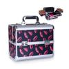 BELWEIS Tool Box Organizer Toolbox Makeup Train Case Professional Cosmetic Box Portable Aluminum Makep Box with Foldable 4 Trays and 2 Lock and Buckle Toolbox for Tools view 1