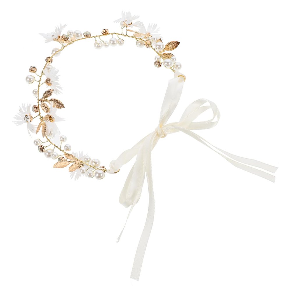 MAGICLULU Elegant Bridal Headpiece Rhinestones and Flowers Comfortable Floral Crown Hairband for Weddings and Special Occasions Bridal Photo Accessory and Wedding Hair Decor
