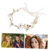 MAGICLULU Elegant Bridal Headpiece Rhinestones and Flowers Comfortable Floral Crown Hairband for Weddings and Special Occasions Bridal Photo Accessory and Wedding Hair Decor view 4