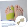 BUTIFULSIC Thumb Appliance Hallux Protector Leather Toe Straightener for Bunion Relief Apricot Yellow Lightweight Foot Support for Women and Men view 2