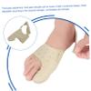 BUTIFULSIC Thumb Appliance Hallux Protector Leather Toe Straightener for Bunion Relief Apricot Yellow Lightweight Foot Support for Women and Men view 4