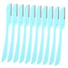 Beaupretty 10pcs Stainless Steel Eyebrow Trimmers Portable Eyebrow Razors Protective Design for Comfortable Grooming Kit for Effortless Shaping view 1