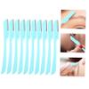 Beaupretty 10pcs Stainless Steel Eyebrow Trimmers Portable Eyebrow Razors Protective Design for Comfortable Grooming Kit for Effortless Shaping view 3