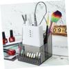MERRYHAPY 1pc Nail Art Storage Box Makeup Lip Gloss Grinder Stand Eyebrow Drill Bit Holder Organizer Lipgloss Display Case Lipstick Holder Pencil Pen Cup Display Stand Polisher Acrylic view 3