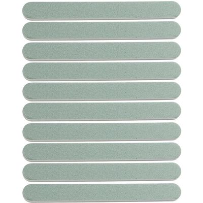 10 Pcs Long Nail Files Professional Nail Cuticle Pusher Bulk Reusable Emery Boards Double Sided Nail Files for Natural Nails Acrylic Nails