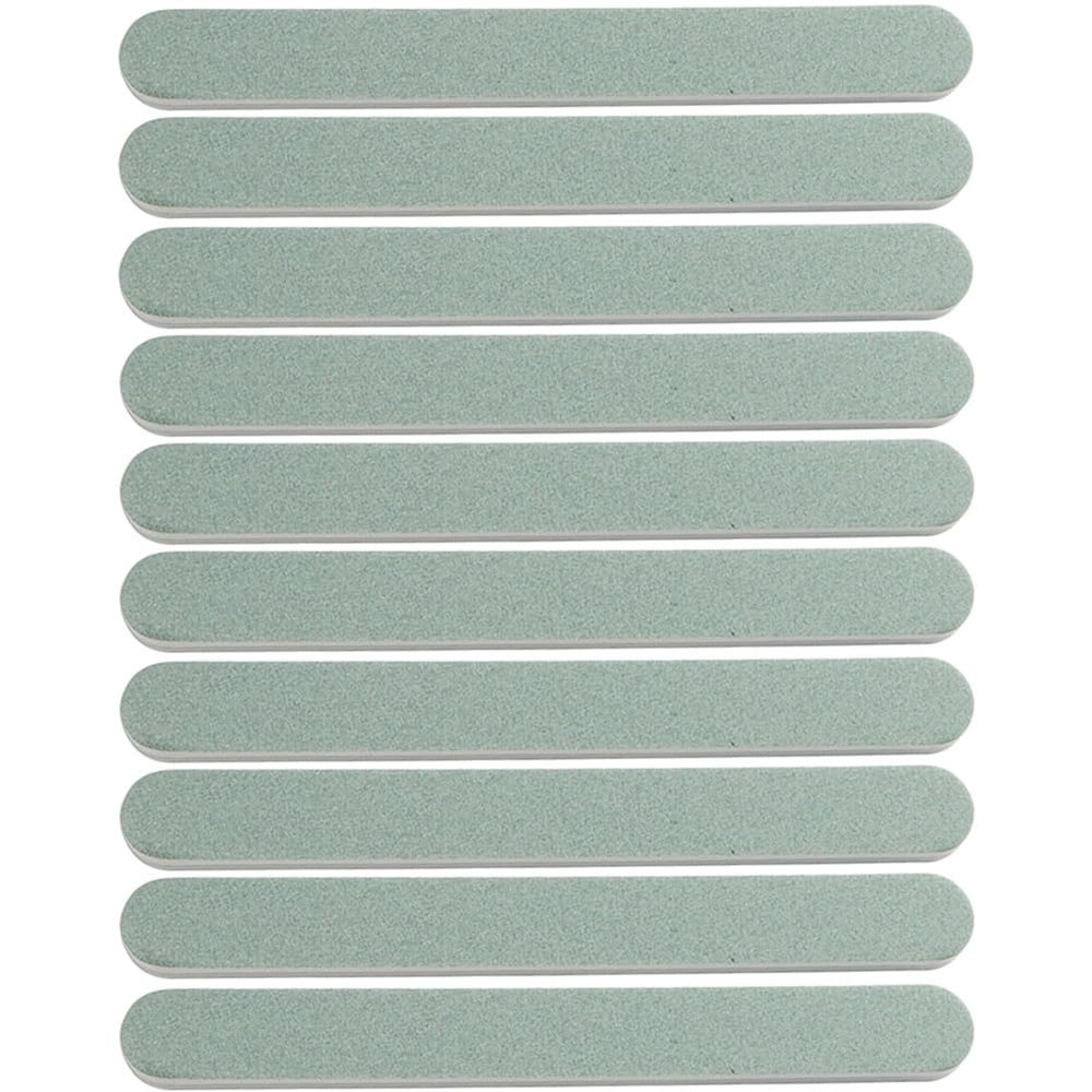 10 Pcs Long Nail Files Professional Nail Cuticle Pusher Bulk Reusable Emery Boards Double Sided Nail Files for Natural Nails Acrylic Nails