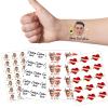 Ubmpj Custom Temporary Tattoos Personalized Temporary Tattoos with Photo Face Name Text for Graduation Bachelorette Birthday Party Wedding Bride Groom view 1
