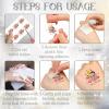 Ubmpj Custom Temporary Tattoos Personalized Temporary Tattoos with Photo Face Name Text for Graduation Bachelorette Birthday Party Wedding Bride Groom view 3