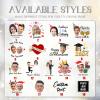 Ubmpj Custom Temporary Tattoos Personalized Temporary Tattoos with Photo Face Name Text for Graduation Bachelorette Birthday Party Wedding Bride Groom view 4