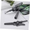 MAGICLULU 4pcs Stainless Steel Nose Hair Scissors Eyebrow Trimmers for Men Women Compact Grooming Scissors for Precise Eyebrow and Facial Hair Removal Ergonomic Design Durable Easy to Clean view 2