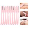 Beaupretty 10pcs Foldable Eyebrow Razors for Women Stainless Steel Trimmers Protective Design for Safe Shaving Compact Makeup Tools for Travel and Personal Grooming view 4